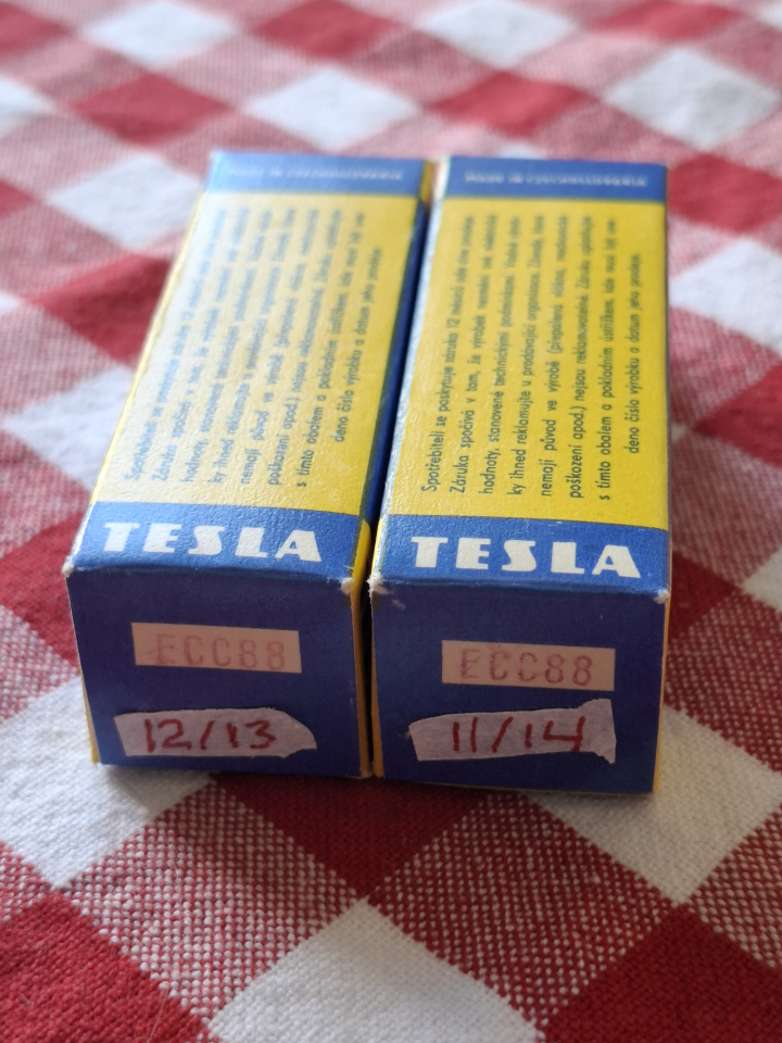 Tesla ECC88/6DJ8 O-Getter 1968 Czekoslovakien