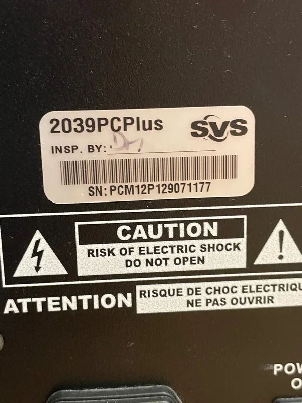 Svs subwoofer 2039pcplus - Bild 7 av 7