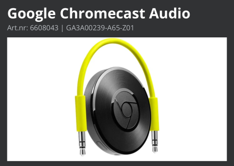Chromecast Audio streaming