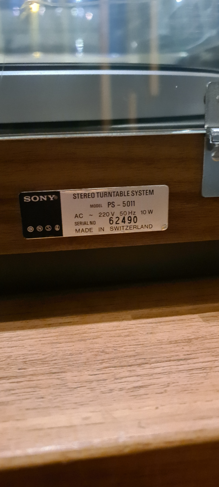 Sony PS-5011 renoverad skivspelare