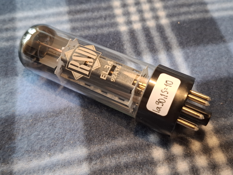 EL34 / 6ca7 RSD (RFT Östtyskland) Matchat kvartett NOS - Bild 4 av 5