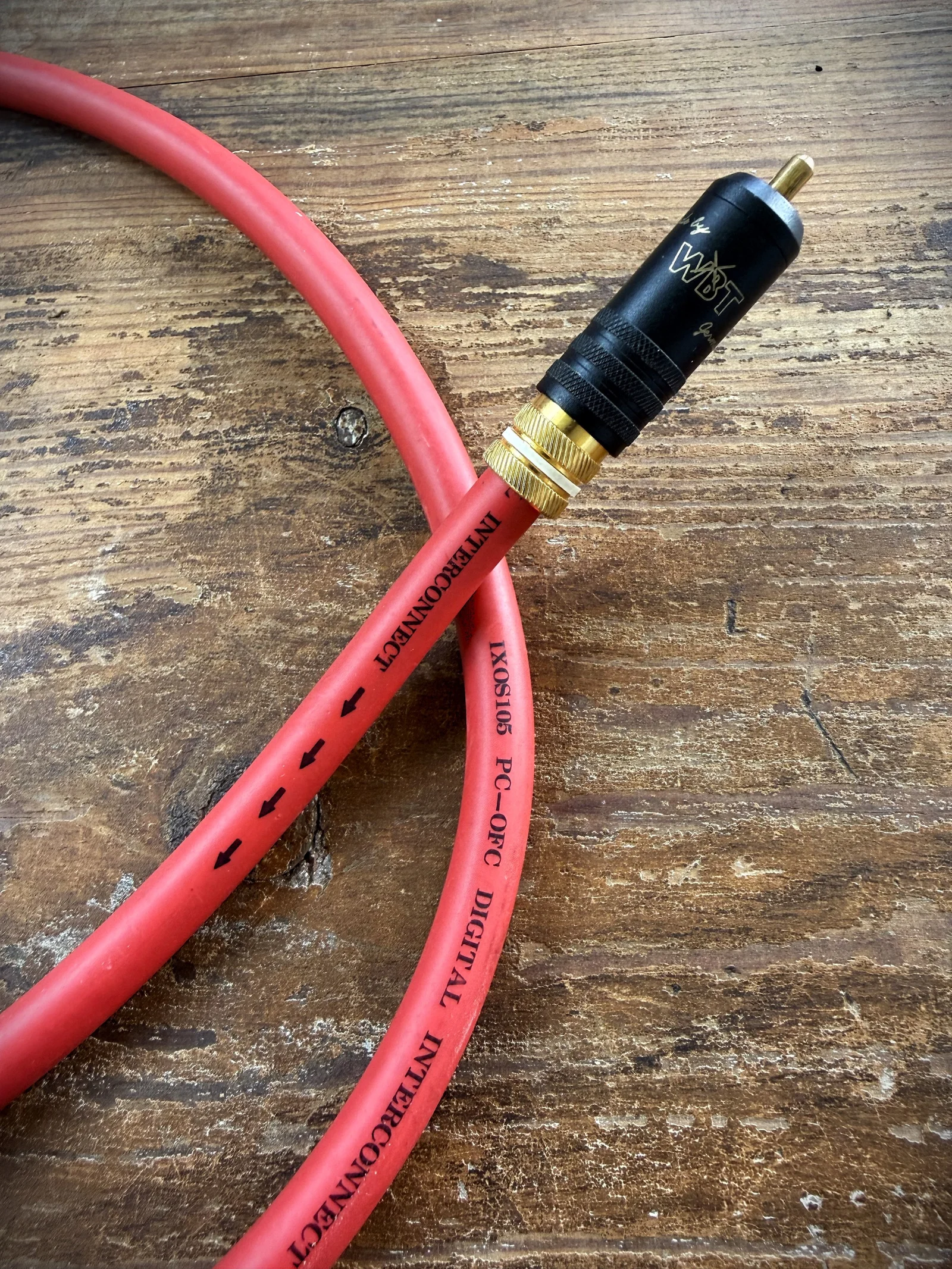 IXOS 105, digital coax med WBT-0144-kontakter, 1m