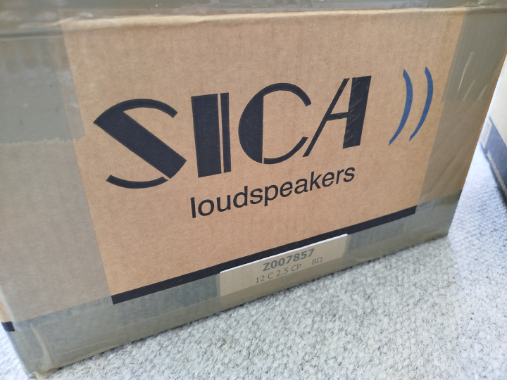 2st Sica 12" C 2,5 CP Coaxialhögtalare Nya