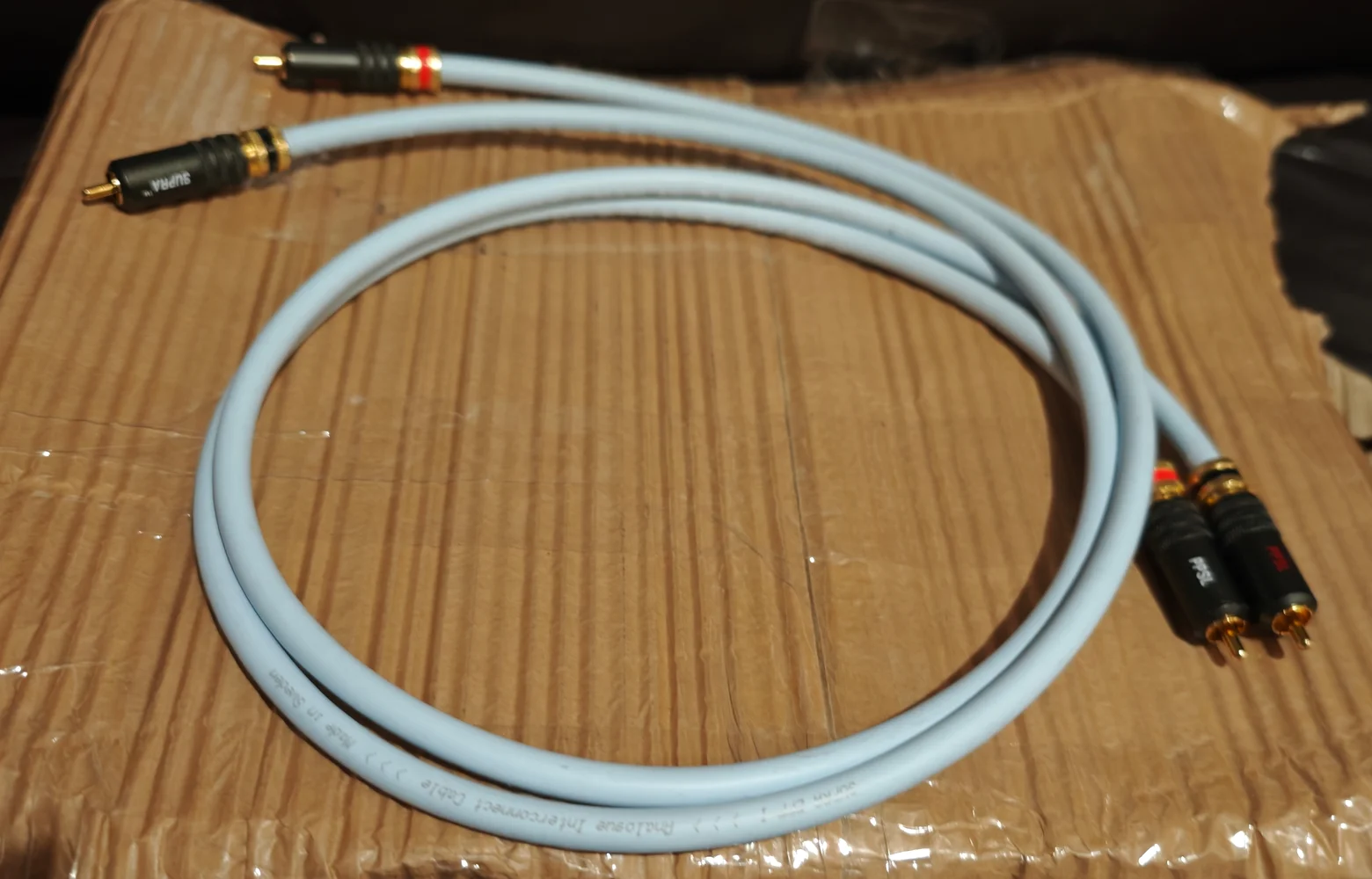 Supra EFF-ISL analog RCA-kabel 2x1m i nyskick