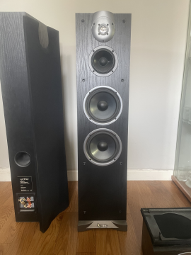 Infinity högtalare delta50, delta center, studio monitor 255 & Proson sub 1010 mkII