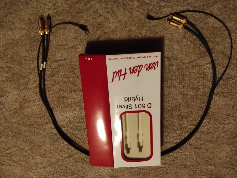 Van den Hul tonarmskabel D 501 silver hybrid 1m rca - Bild 1 av 2