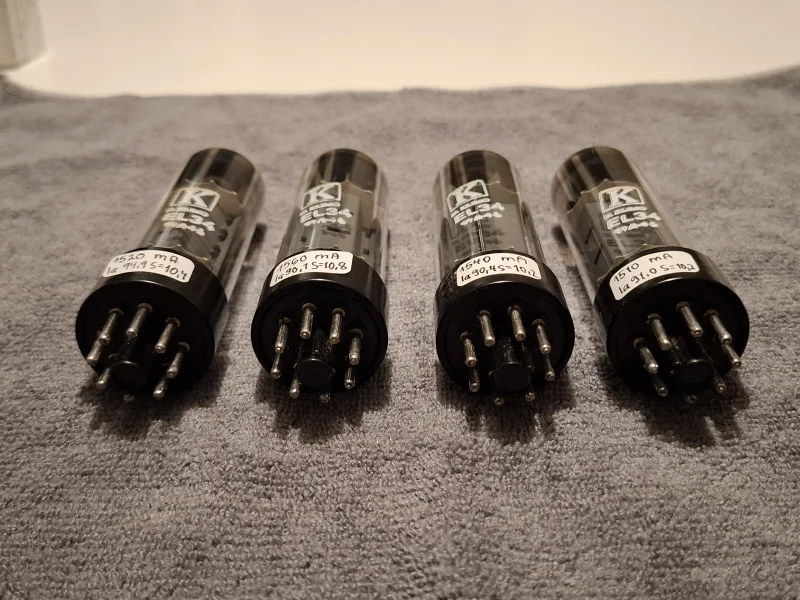 EL34 / 6ca7 D Klimo (RFT Östtyskland) Matchat kvartett NOS EL34 / 6ca7 D Klimo (RFT Östtyskland) Matchat kvartett NOS - Bild 6 av 7