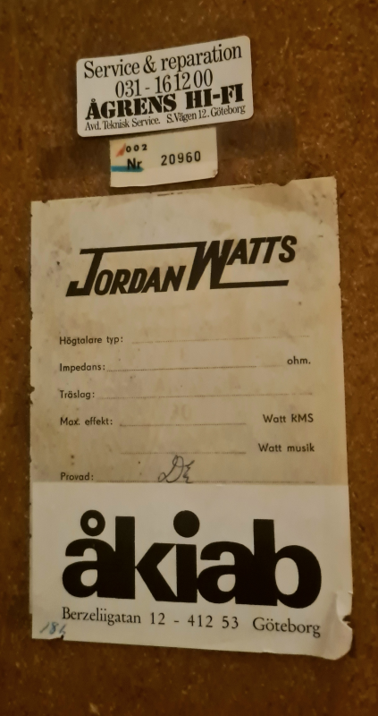 Jordan Watts högtalare Jordan Watts högtalare - Bild 6 av 6