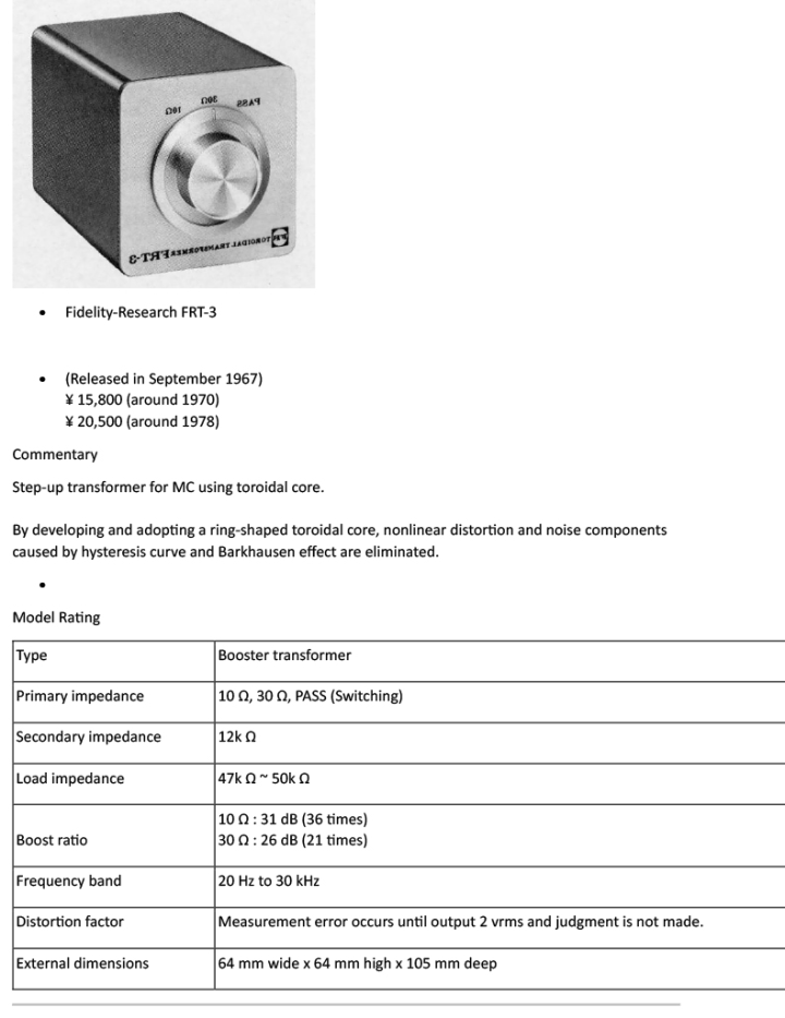 Fidelity Research FRT-3