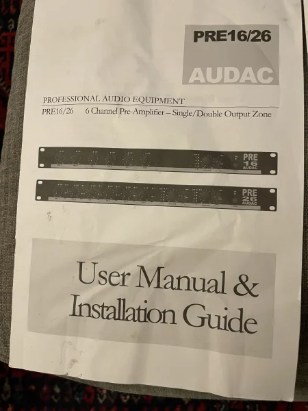 Audac Amplifiers DPA73/153, DPA74/154 och PRE16/26 samt BASO10 Audac Amplifiers DPA73/153, DPA74/154 och PRE16/26 samt BASO10 - Bild 4 av 15