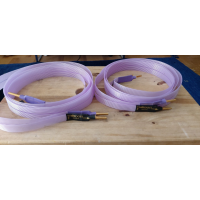 Nordost Purple Flare Högtalarkablar 2×2 meter BYTES mot kortare och neutralare högtalarkablar