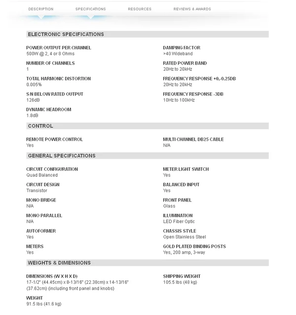 McIntosh MC501 - Bild 4 av 4
