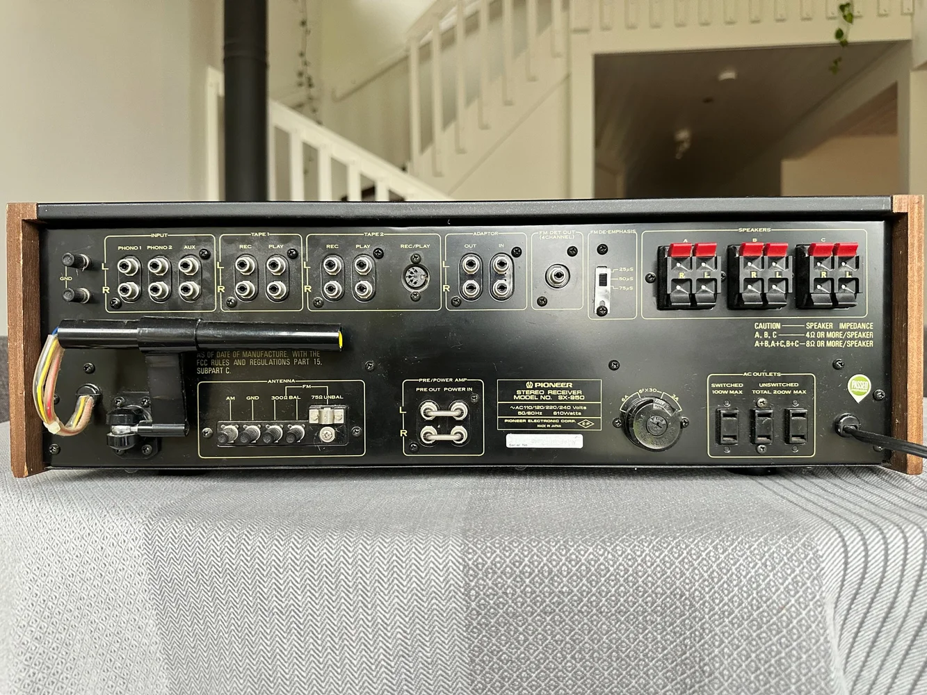 Pioneer SX-950 &ndash; originalkartong &ndash; servad med kvitto - Bild 3 av 9