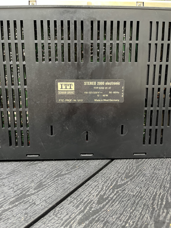 ITT Schaub-Lorenz Stereo 2000 electronic – klassisk tysk tuner/förstärkare - Bild 3 av 3