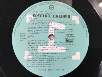 Electric Dreams – Original Soundtrack (1984)