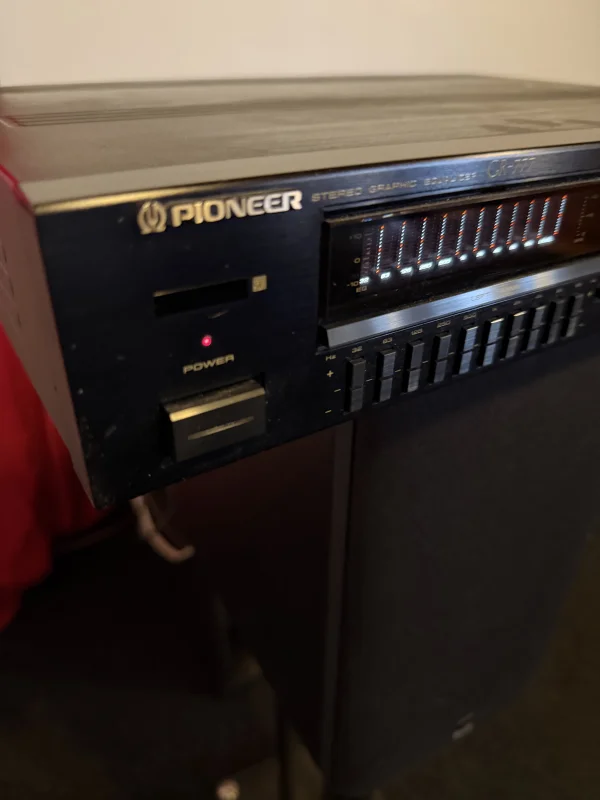 Pioneer GR-777 stereo graphic equalizer svart - Bild 7 av 7