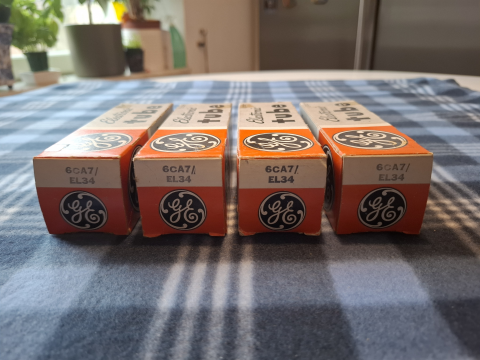 6CA7 / EL34 General Electronic ''Fat Boy'' (USA) NOS / NIB