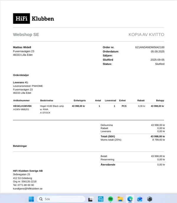 Hegel H190v - Bild 5 av 5