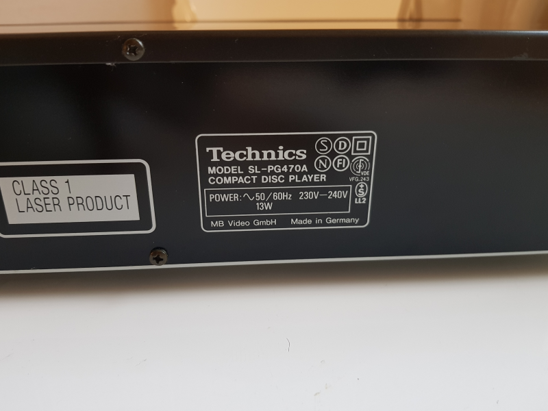 Technics SL-PG 470A CD-Spelare - Bild 10 av 13