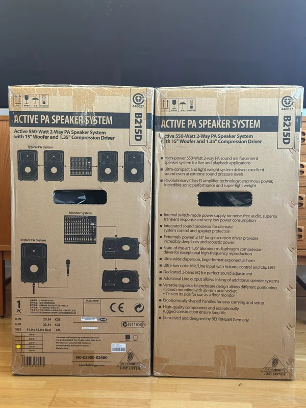 2x Helt nya 550 watts professionella PA-högtalare! – Eurolive B215D 2x Helt nya 550 watts professionella PA-högtalare! – Eurolive B215D - Bild 4 av 6