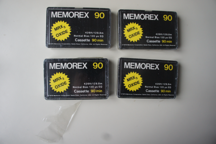 5st Memorex 90 min Nya inplastade kassetter