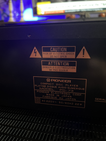 Pioneer Reference A-91D och PD-73