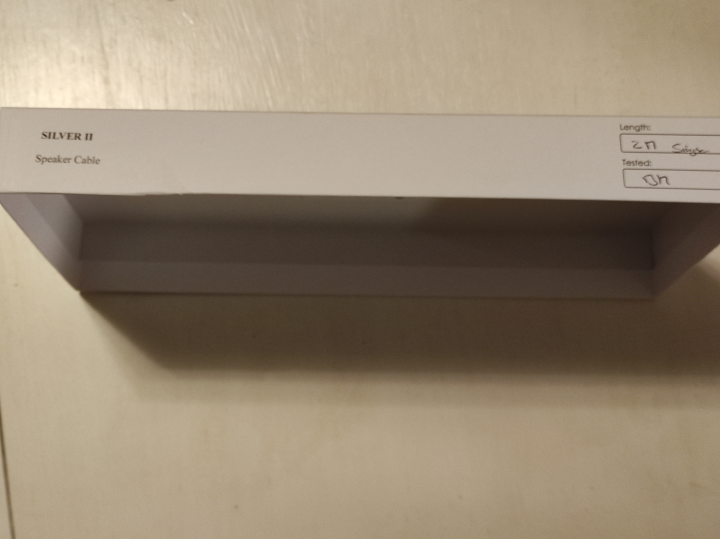 Tellurium Q silver ll högtalarkabel 2x2 meter med banankontakter