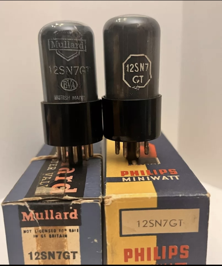 NOS 12SN7GT Philips Mini Watt , Mullard