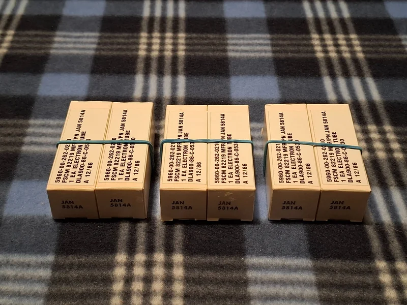 Philips JAN ECG 5814A / ECC82 Matchat Par NOS (Joint Army Navy) - Bild 2 av 9