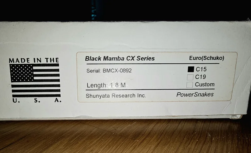 Shunyata Black Mamba Helix CX series  - Bild 5 av 5