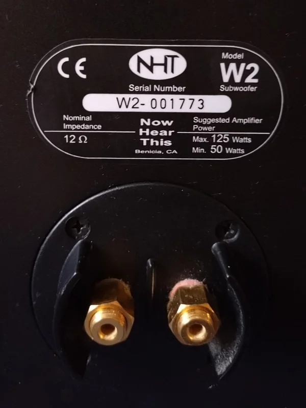 NHT W2 passiv subwoofer  - Bild 2 av 3