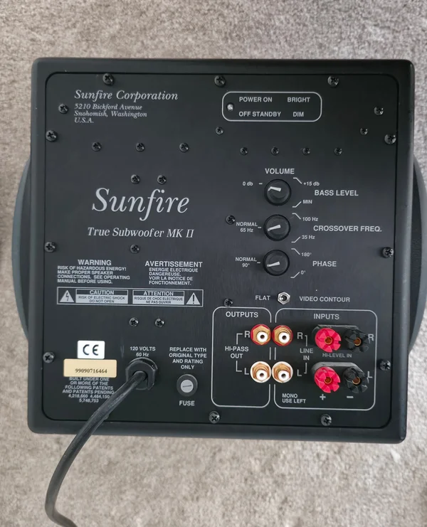 Sunfire True Subwoofer MK II - Bild 2 av 3