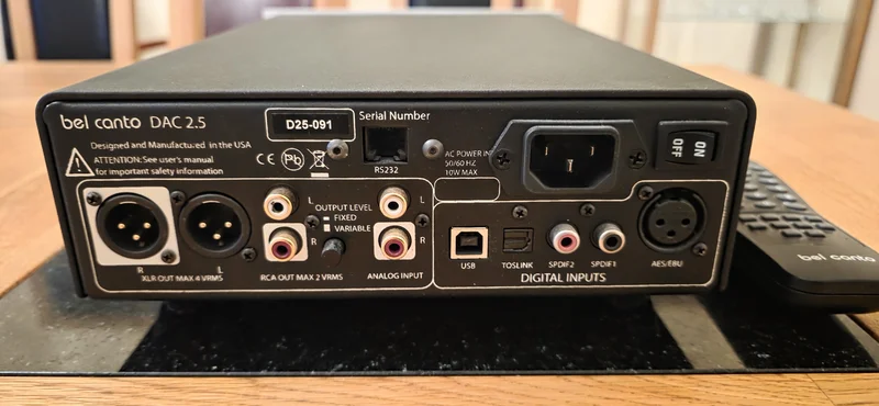 BelCanto 2.5 - DAC, f&ouml;rsteg, h&ouml;rlursf&ouml;rst&auml;rkare  - Bild 2 av 2