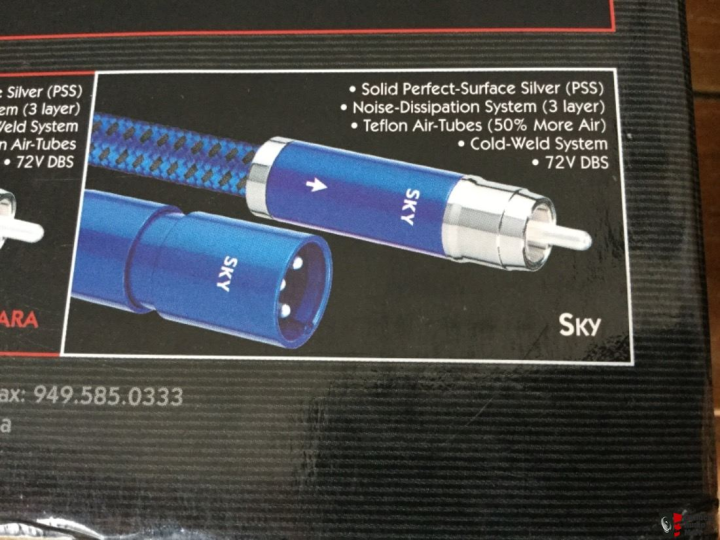 AudioQuest Sky pure silver, 2x0.50m, RCA