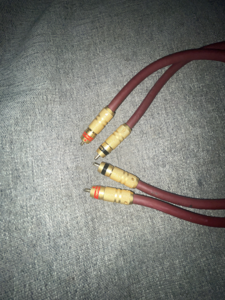 AudioQuest Ruby X3 Hyperlitz RCA-interconnect - Bild 2 av 6