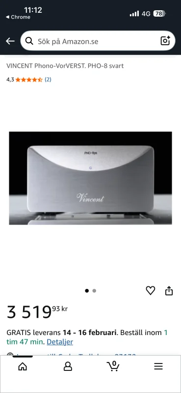 Vincent ph 8 riaa steg - Bild 2 av 2