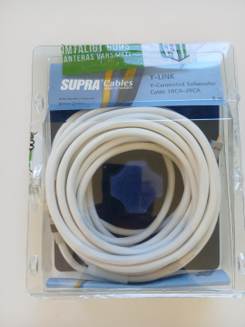 Supra Y-link, subwooferkabel, 6 meter.