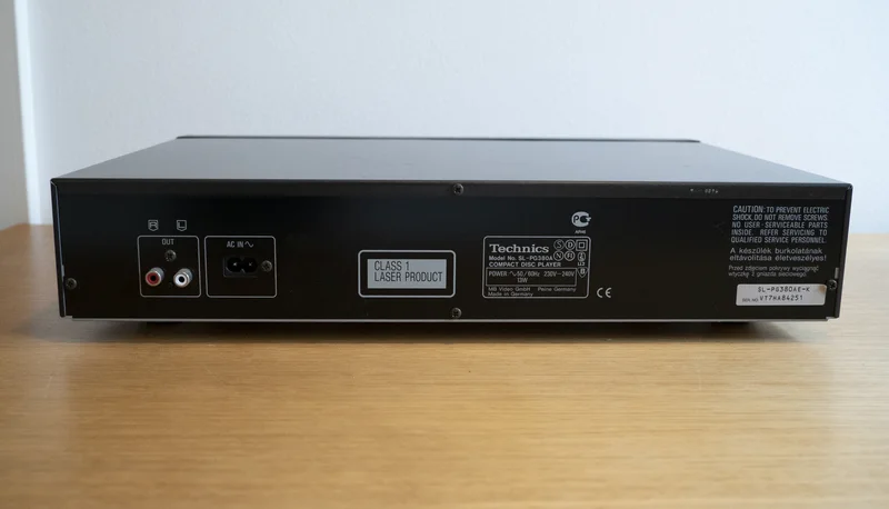 Technics SL-PG380A Compact Disc Player (1996-98) - Bild 3 av 3