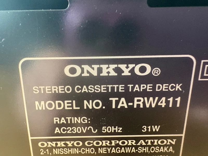 onkyo TA-RW411 onkyo TA-RW411 - Bild 8 av 9