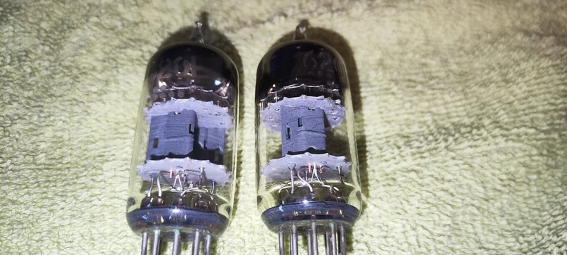 Matchat par General Electric (GE) 6201&nbsp;med&nbsp;D-getter&nbsp;och&nbsp;triple mica! Fr&aring;n min samling! - Bild 3 av 6