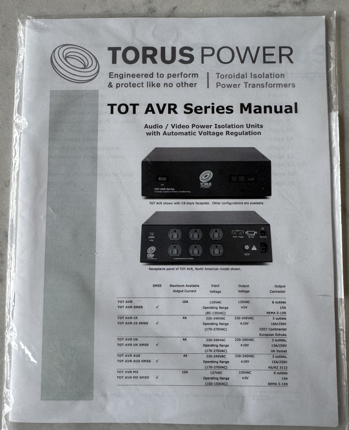 Torus Tot AVR strömrenare