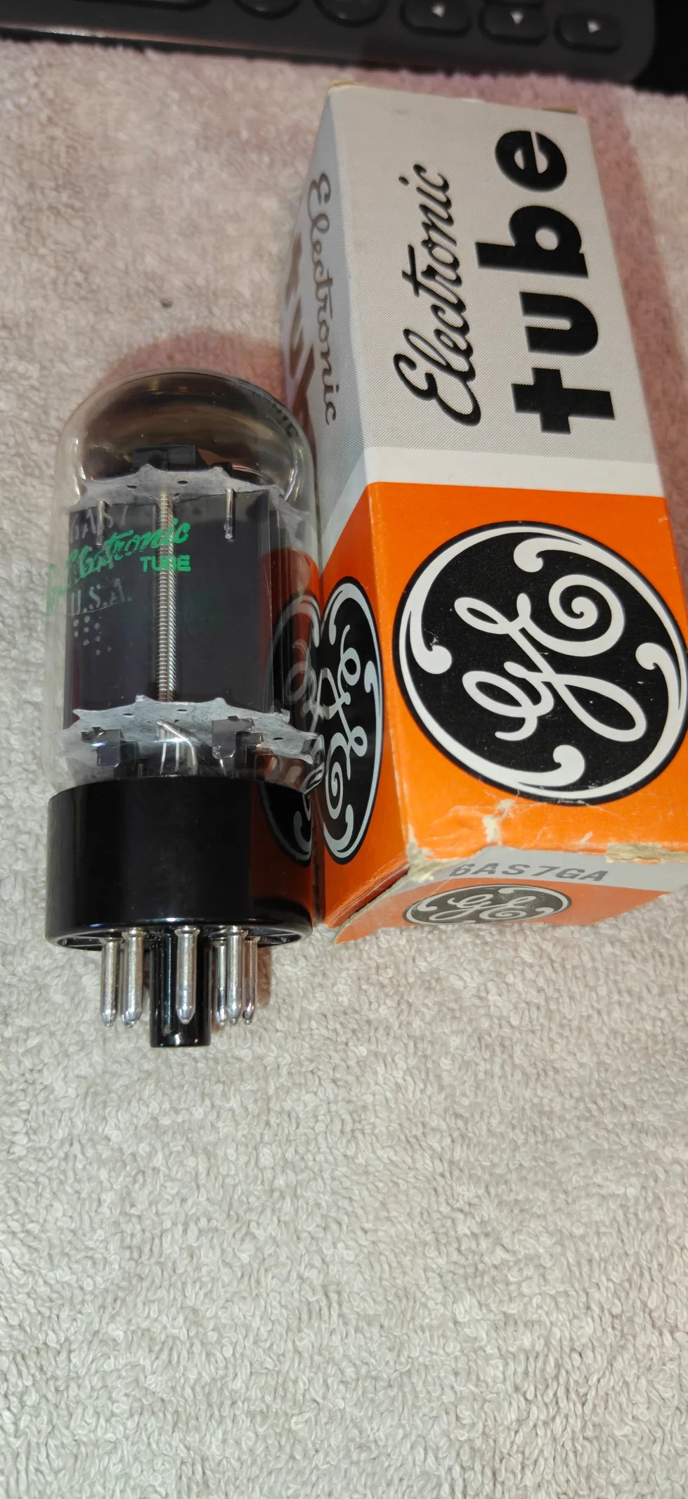 GE 6AS7GA (General Electric)1 st NOS rör!