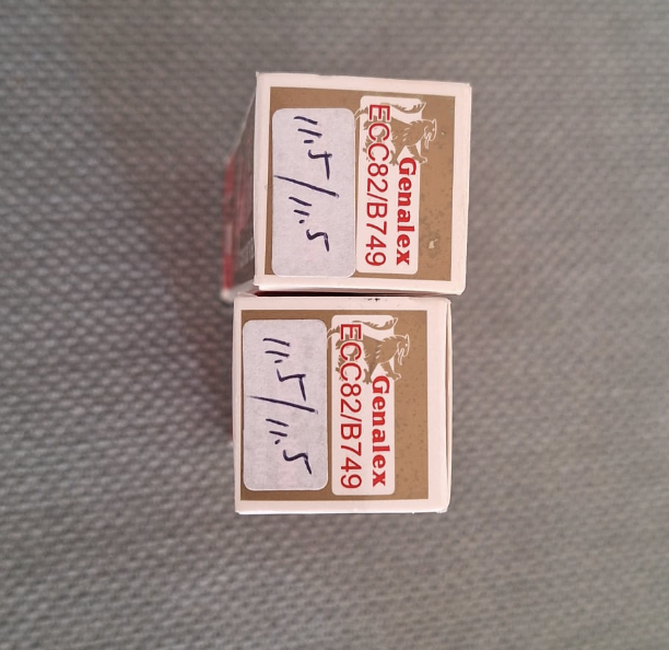 2st matchade Genalex Gold Lion ECC82/B749 - 12AU7 - Bild 2 av 2