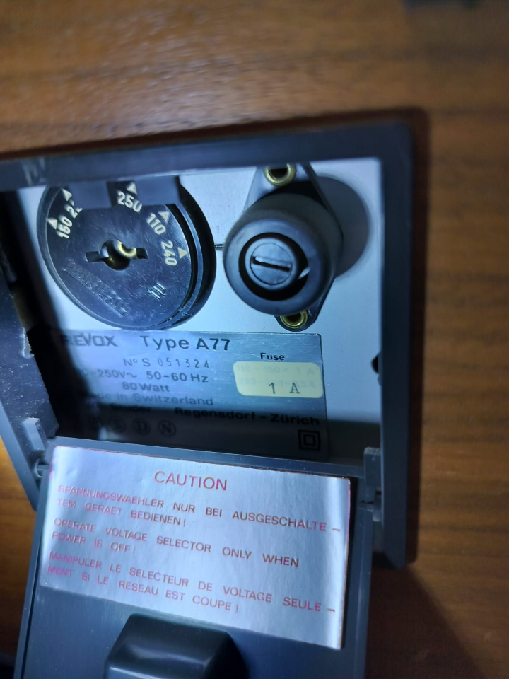 Revox A77 mk III med Förstärkare A50
