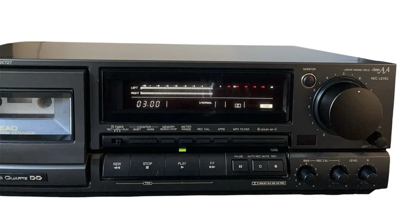 Technics RS-BX727 – 3-Head Cassette Deck – Nyservad & Fullt Testad Technics RS-BX727 – 3-Head Cassette Deck – Nyservad & Fullt Testad - Bild 3 av 9