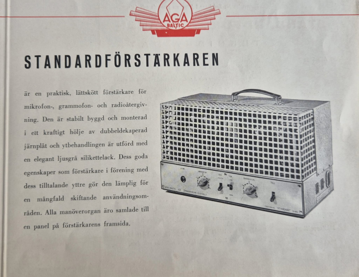 Aga Baltic "Standardförstärkaren" köpes