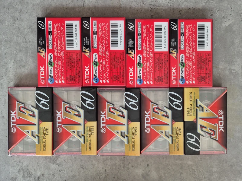 TDK AE 60 kassettband 9 st. TDK AE 60 kassettband 9 st. - Bild 2 av 2