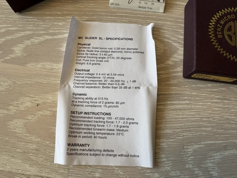 Benz Micro MC Glider SL pickup Benz Micro MC Glider SL pickup - Bild 3 av 3