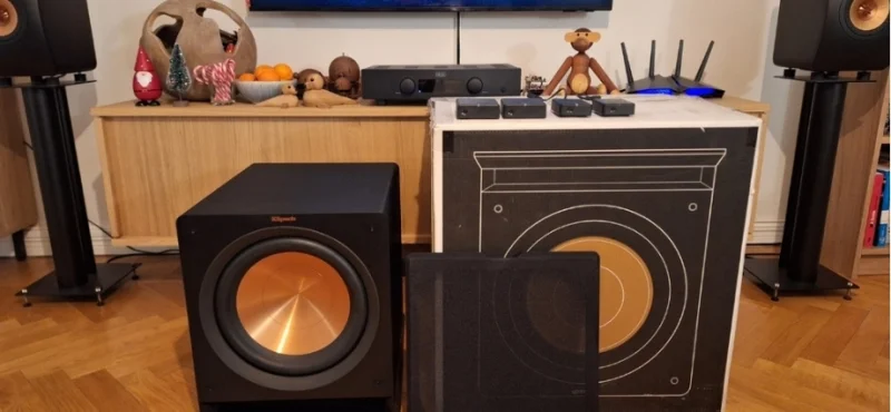 Tv&aring; Klipsch R-112SW + tv&aring; Klipsch WA-2 Wireless Subwoofer Kit - Billede 2 af 2