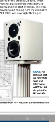 Acoustic Energy AE1 i vitt, 1kr utropspris!